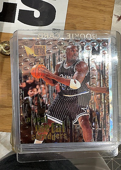1996-97 Fleer Metal #143 Shaquille O'Neal Metal Shredders — front