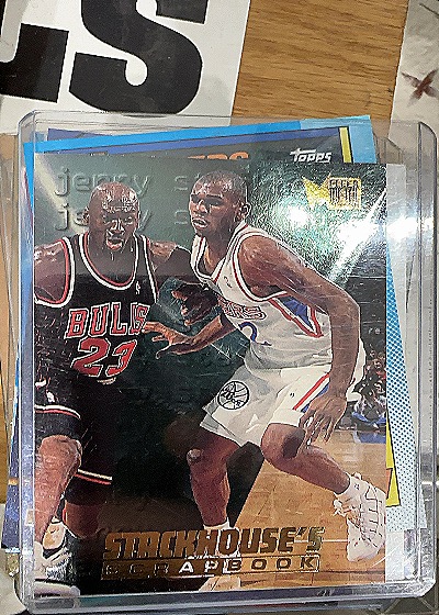 1995 Metal #S-7 Michael Jordan Stackhouse's Scrapbook — front