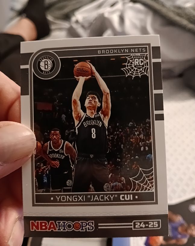 2024-25 Panini NBA Hoops #24-25 Yongxi "Jacky" Cui — front