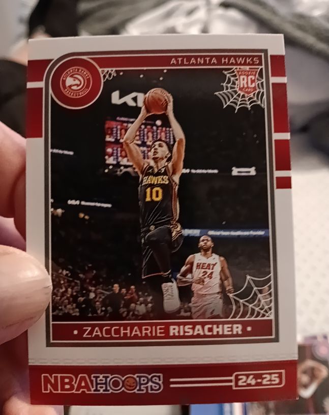 2024-25 Panini Hoops Haunted Hoops #245 Zaccharie Risacher — front