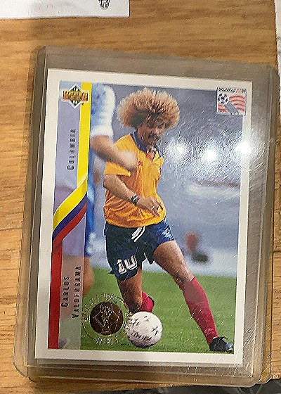 1994 Upper Deck World Cup #54 Carlos Valderrama — front