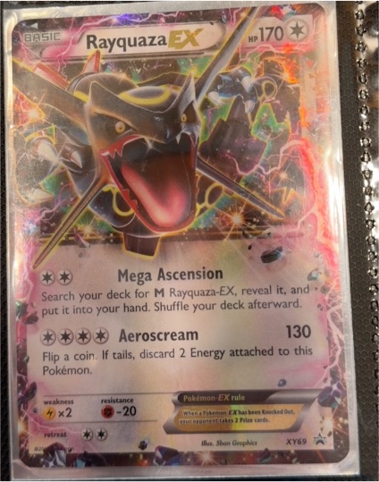2015 Pokémon TCG Black Star Promo #XY69 Rayquaza EX — front
