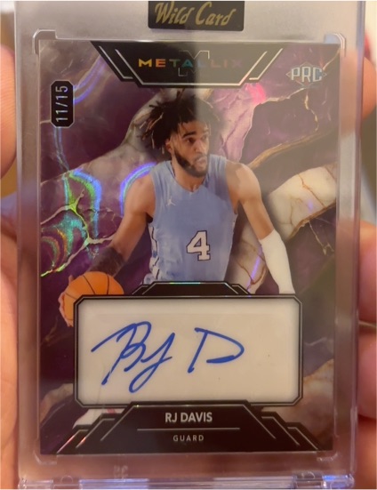 2024 Wild Card Metallix #11/15 RJ Davis — front