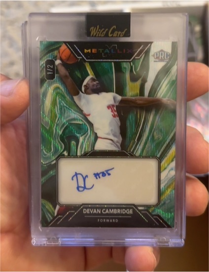 2024 Wild Card Metallix #WMGA-DC Devan Cambridge — front