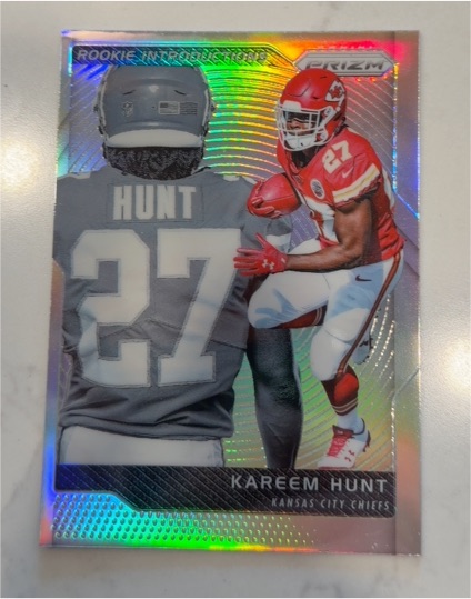 2017 Panini Prizm #19 Kareem Hunt Rookie Introductions — front
