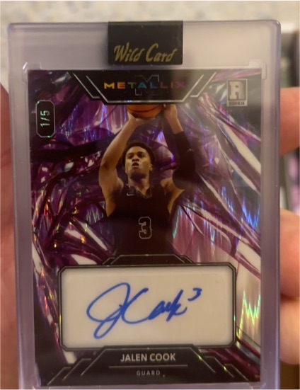 2024 Wild Card Metallix #1/5 Jalen Cook — front