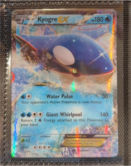 2015 Pokémon XY #XY41 Kyogre EX — front