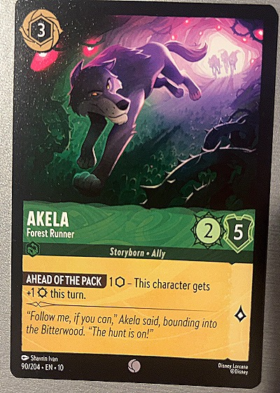 2025 Disney Lorcana #90 Akela — front