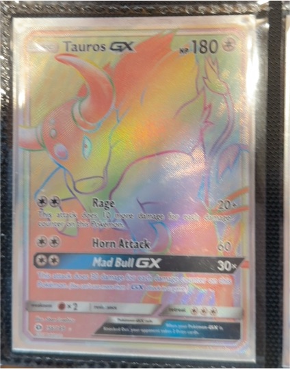 2017 Pokémon Sun & Moon #156 Tauros GX — front