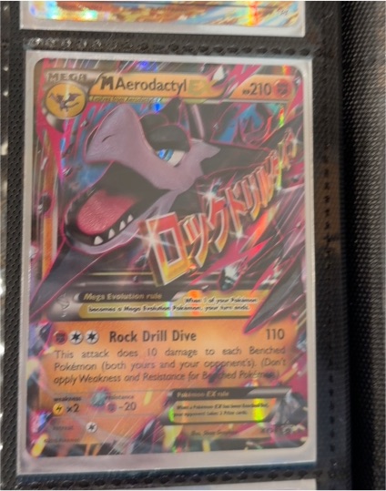 2016 Pokemon Black Star Promo #XY98 Mega Aerodactyl EX — front