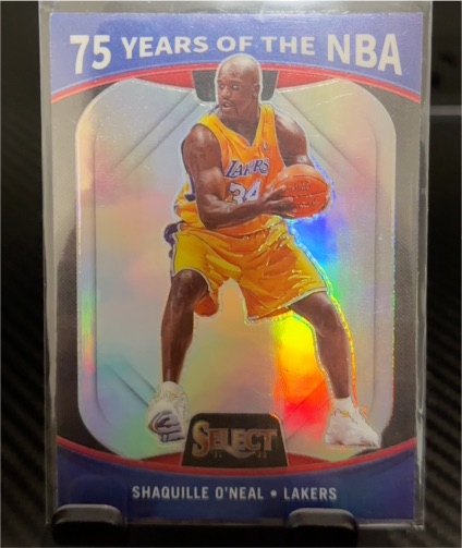 2021-22 Panini Select 75 Years of the NBA Prizm #61 Shaquille O'Neal — front