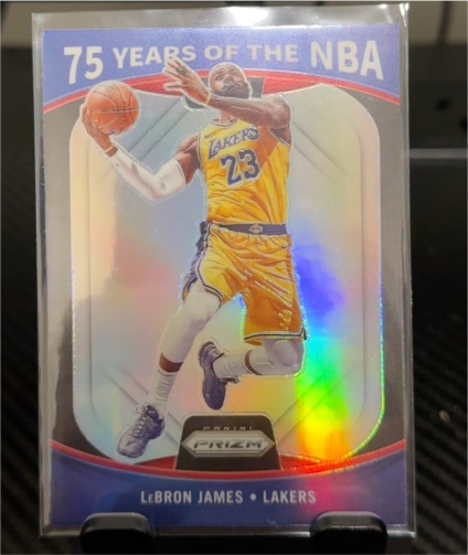 2021-22 Panini Prizm 75 Years of the NBA #1 LeBron James — front