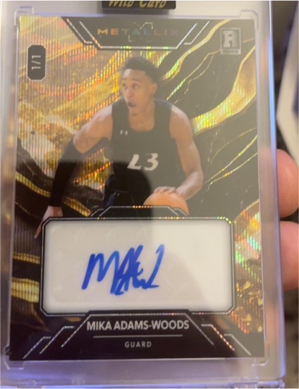 2024 Wild Card Metallix Mika Adams-Woods #1/1 — front