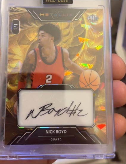 2024 Wild Card Metallix #1/1 Nick Boyd — front