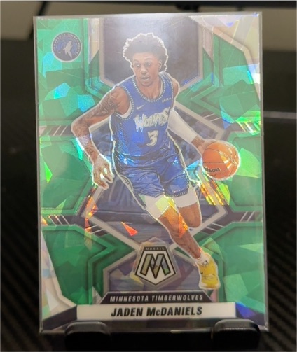 2021-22 Panini Mosaic #1 Jaden McDaniels — front