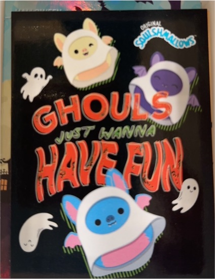 2025 Panini Squishmallows Halloween #16 Ghouls Just Wanna Have Fun — front