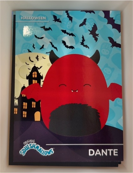 2025 Panini Squishmallows Halloween Trading Card #29 Dante — front