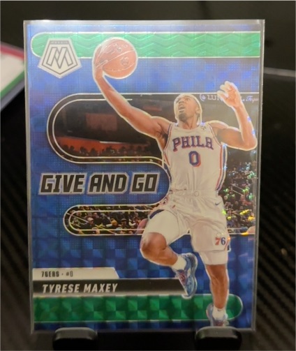 2024-25 Panini Mosaic #12 Tyrese Maxey Give and Go — front