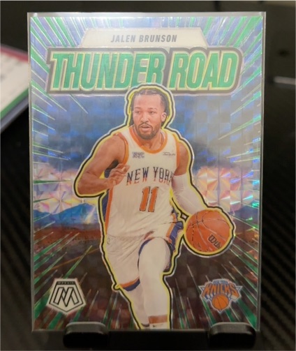 2024-25 Panini Mosaic #11 Jalen Brunson Thunder Road — front