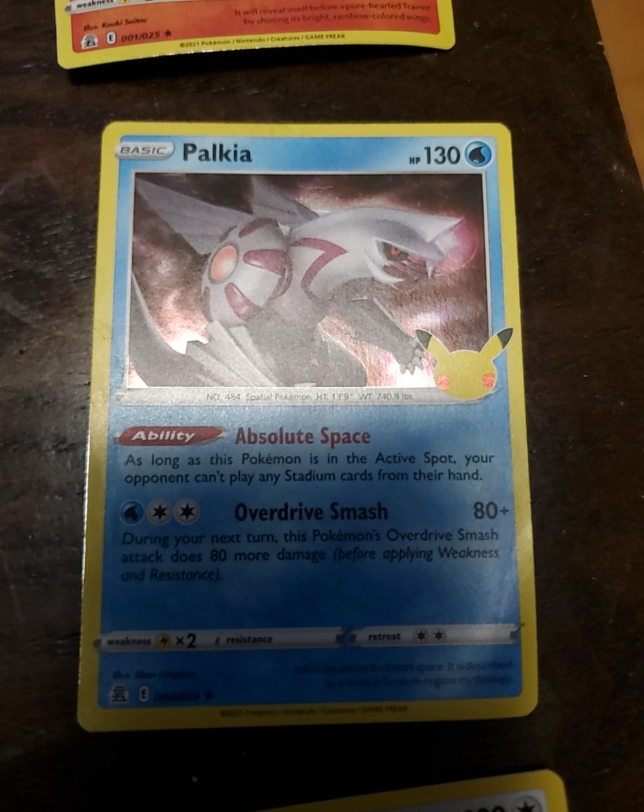 2021 Pokemon Celebrations #004 Palkia — front