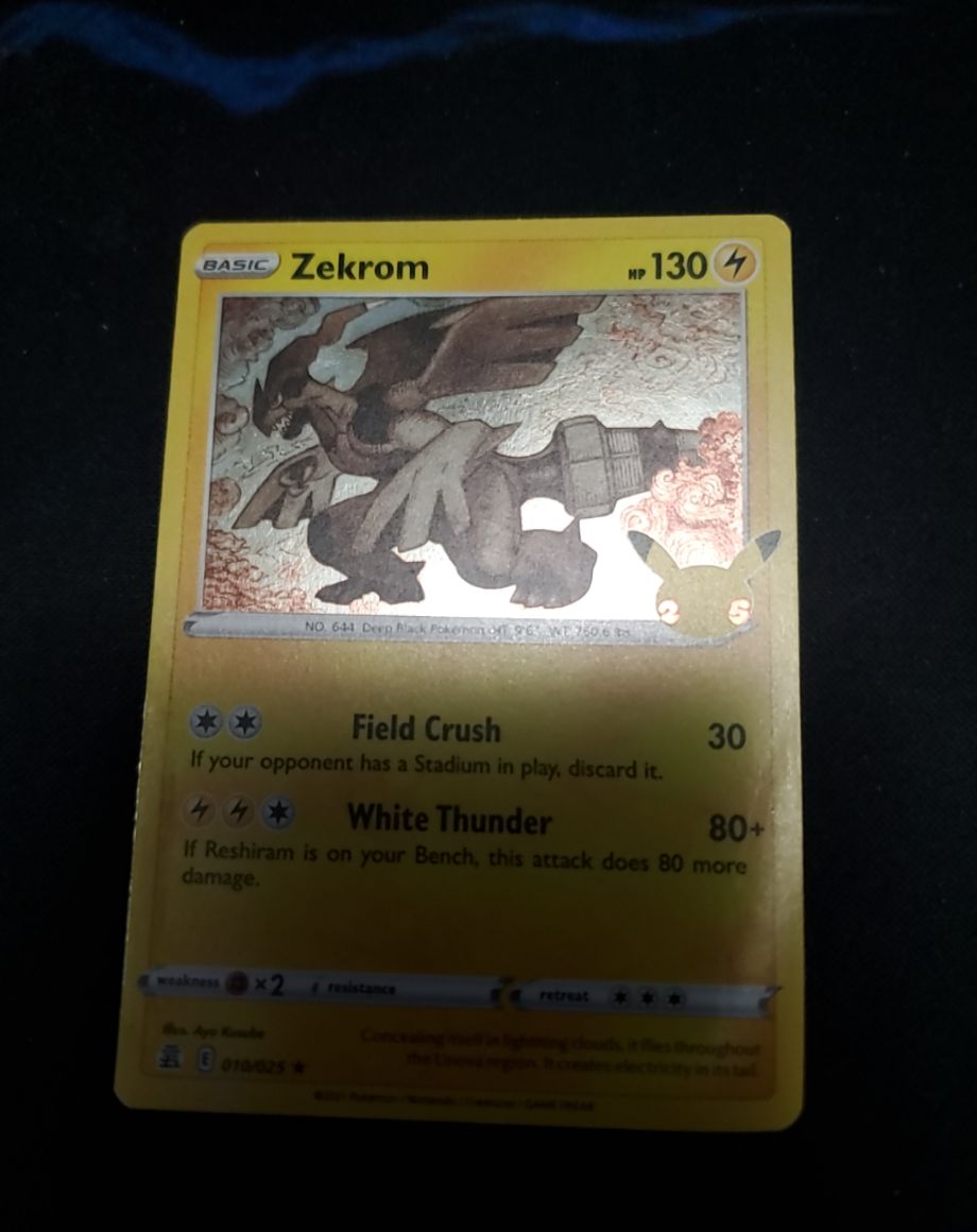 2021 Pokémon Celebrations #010 Zekrom — front