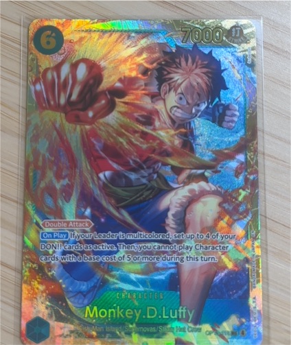 One Piece Card Game OP13-118 Monkey D. Luffy Carrying on His Will Secret Rare — front