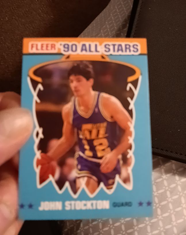1990 Fleer All Stars #9 John Stockton — front