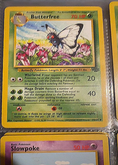 1999 Pokémon Jungle #33 Butterfree — front