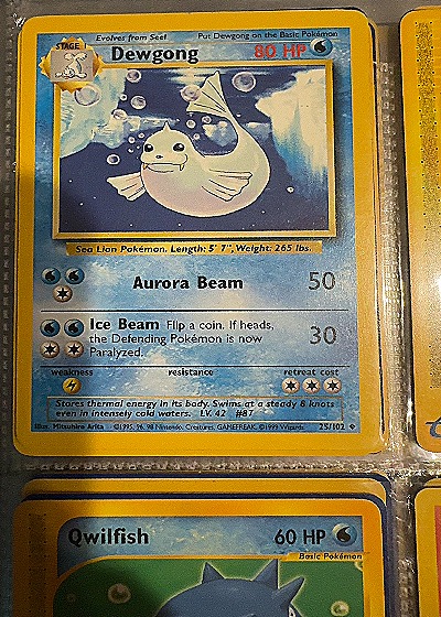 1999 Pokémon #25 Dewgong — front