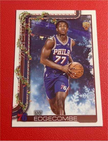 2025-26 Topps Holiday #H163 VJ Edgecombe — front