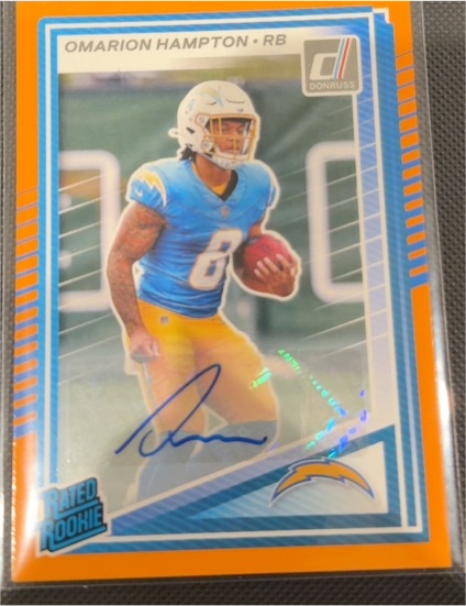 2025 Donruss #303 Omarion Hampton — front