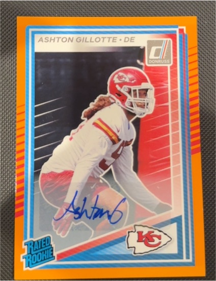 2025 Donruss #353 Ashton Gillotte Kansas City Chiefs Rookie — front