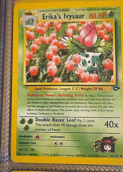 2000 Pokémon Gym Challenge #41 Erika's Ivysaur — front
