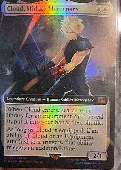 2025 Final Fantasy Mythic #0427 Cloud Midgar Mercenary — front