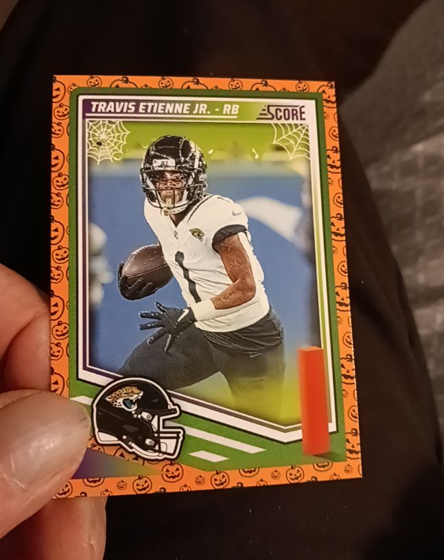 2025 Panini Score-A-Treat #222 Travis Etienne Jr. — front