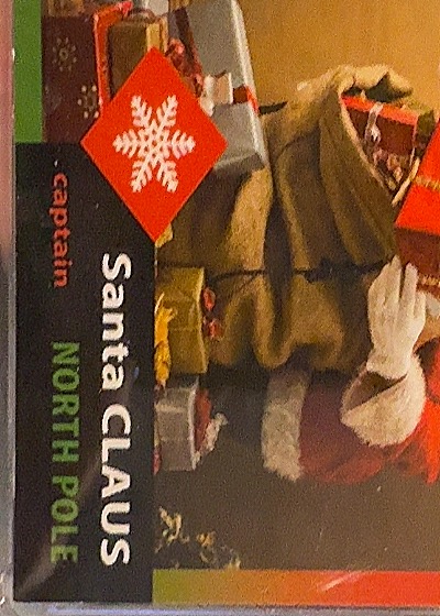 1995 TCM Santa Around the World #51 Santa & Snowflakes — front