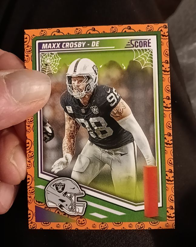 2025 Panini Score-A-Treat Halloween Maxx Crosby — front