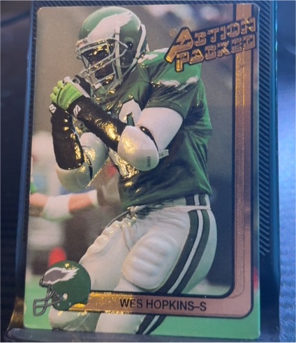 1991 Action Packed #205 Wes Hopkins — front