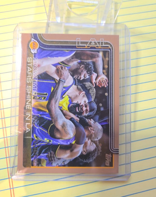 2025-26 Topps Showtime! #293 Stars Shine in LA Los Angeles Lakers — front