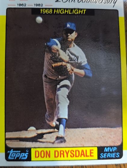 1982 Topps Kmart 20th Anniversary #42 Don Drysdale — front
