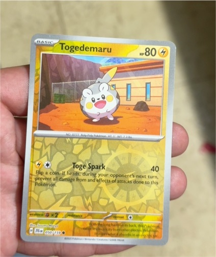 2023 Pokémon Journey Together #050 Togedemaru — front