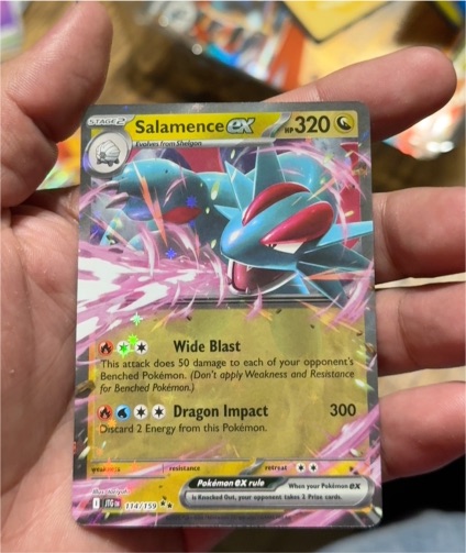 2022 Pokemon TCG Sword & Shield Journey Together #114 Salamence ex — front