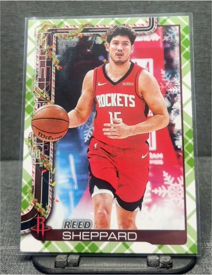 2025 Topps Basketball Holiday Plaid #H143 Reed Sheppard — front