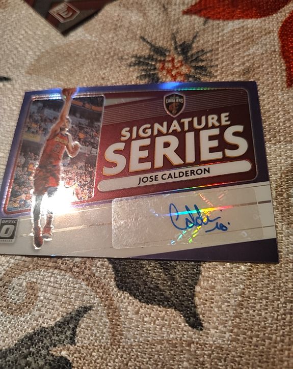 2020-21 Donruss Optic Signature Series #SS-JCA Jose Calderon — front