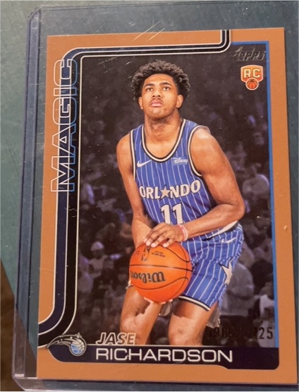 2025-26 Topps #225 Jase Richardson — front