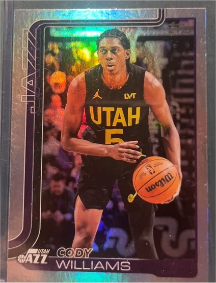 2025-26 Topps #130 Cody Williams — front
