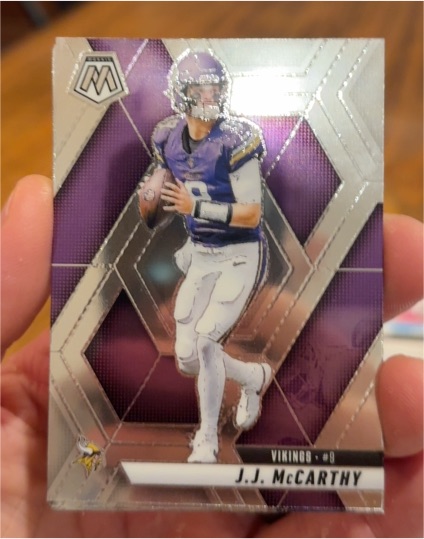 2025 Panini Mosaic #195 J.J. McCarthy — front