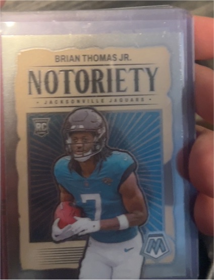 2024 Panini Mosaic #25 Brian Thomas Jr. Notoriety — front