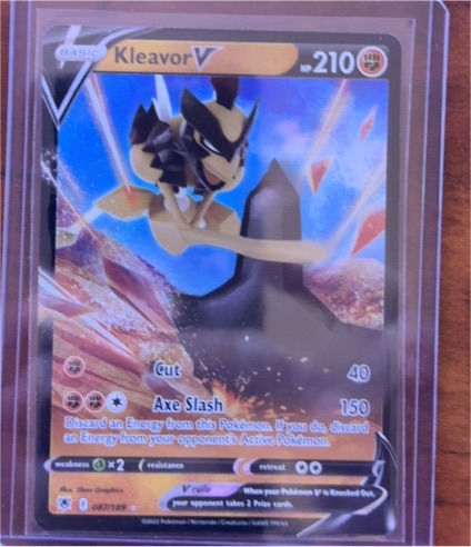 2022 Pokémon TCG Astral Radiance #087 Kleavor V — front