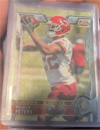 2015 Topps Chrome #124 Marcus Peters Rookie — front